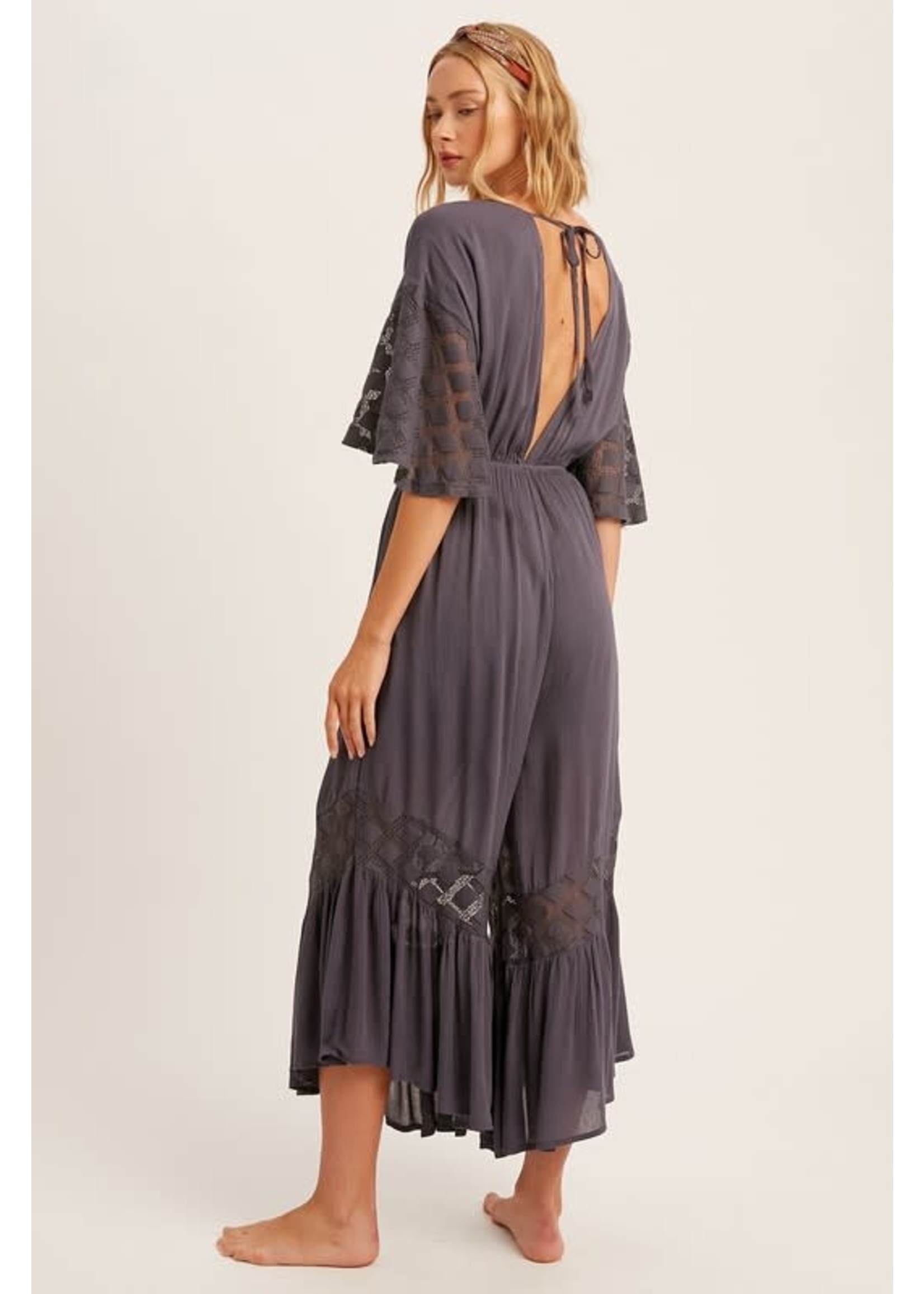 Ruffle Hem Jumpsuit