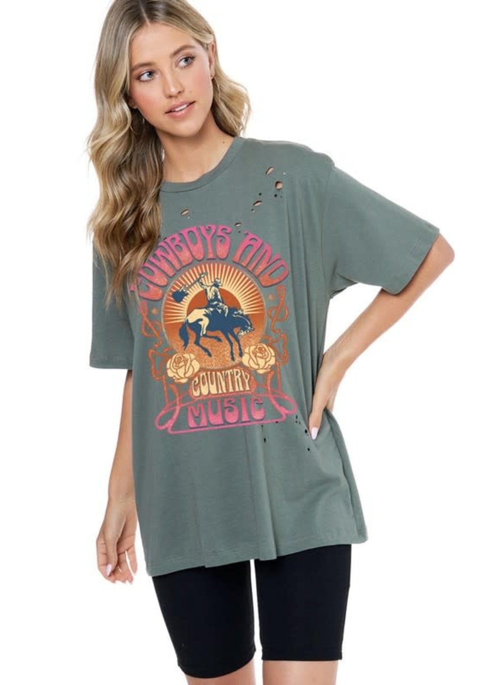 Cowboys And Country Music Tee