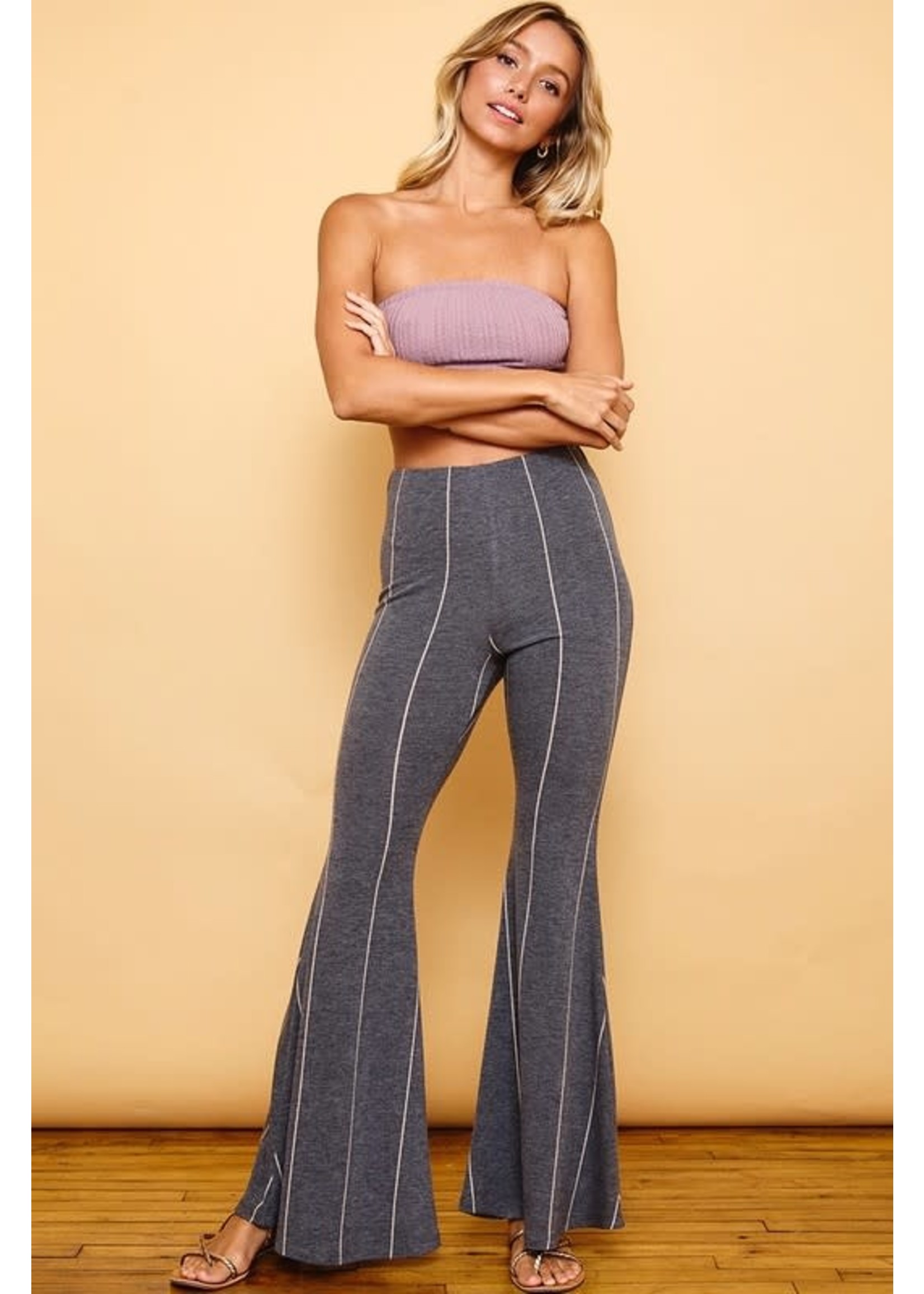 Stripe Flare Pants