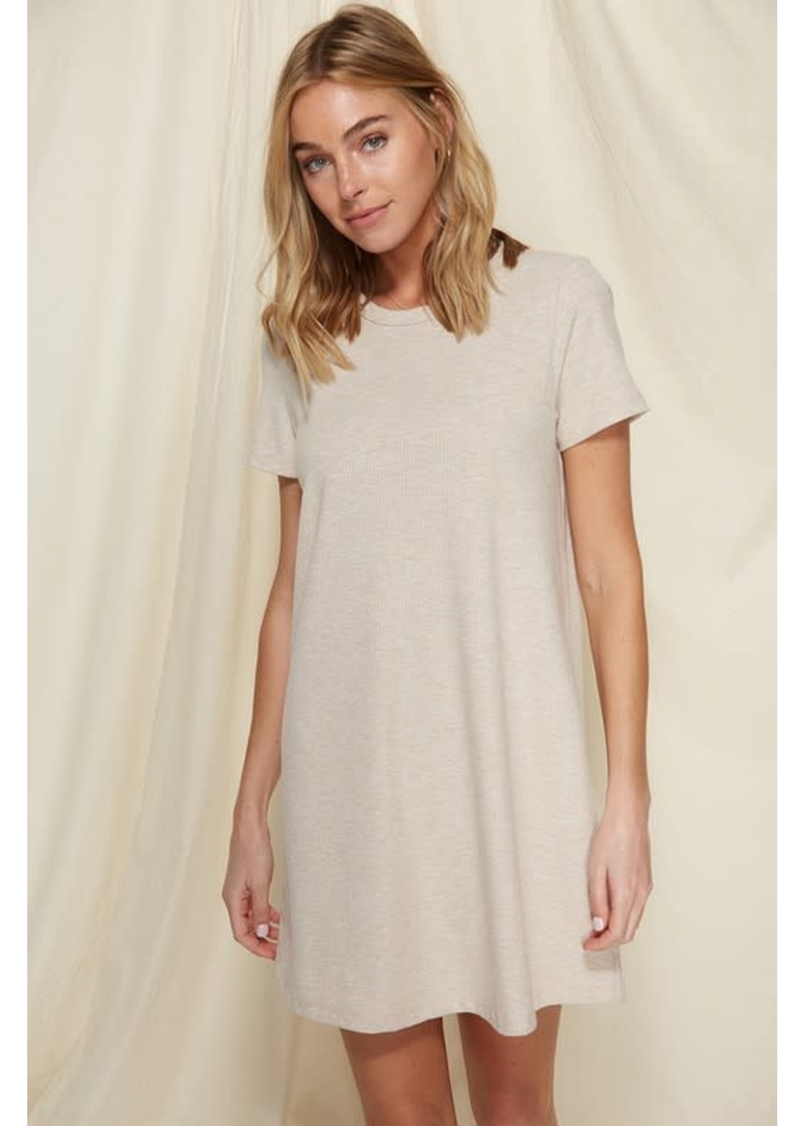 Ribbed T-Shirt Dress - Hippie Haven ...