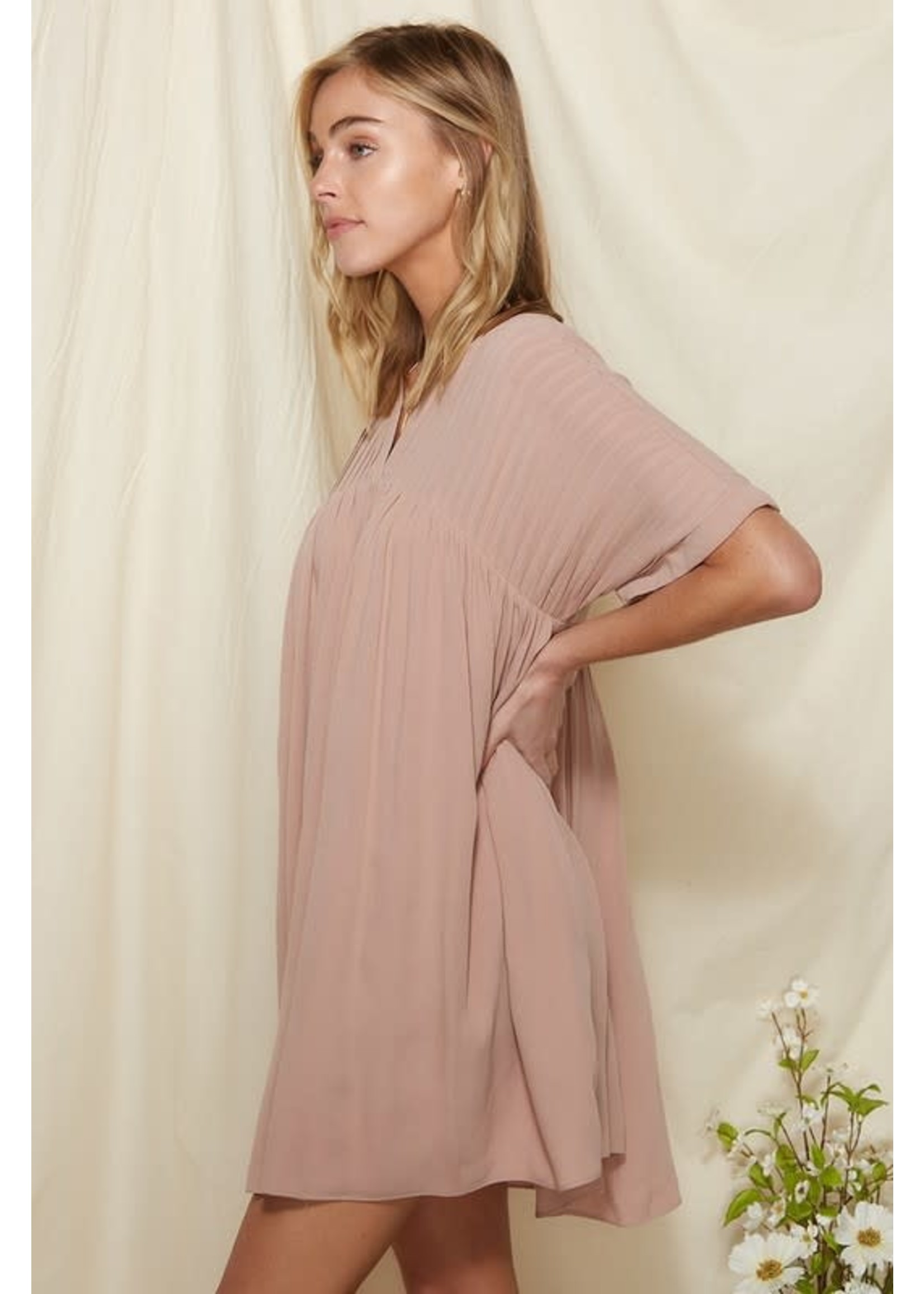 Mauve Babydoll Dress