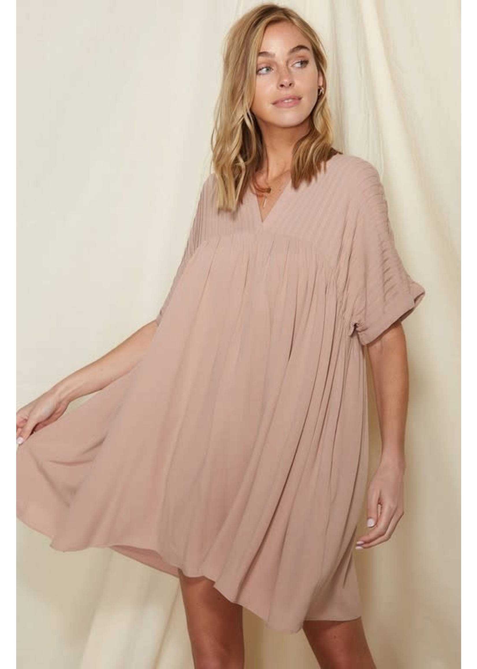 Mauve Babydoll Dress
