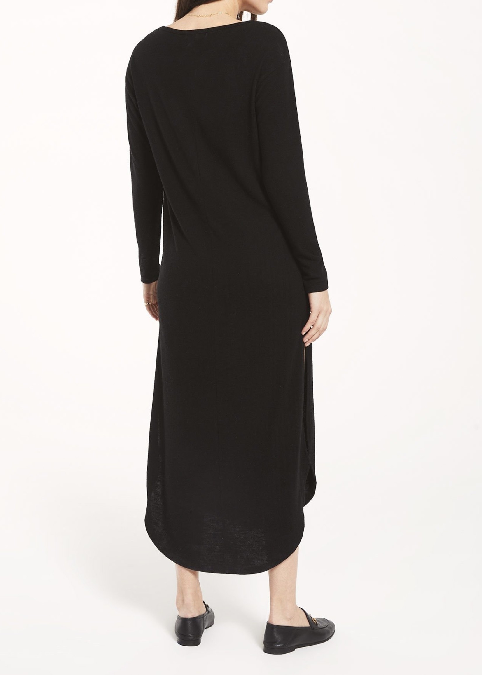 Z Supply Z Supply Black Ray Slub Sweater Dress