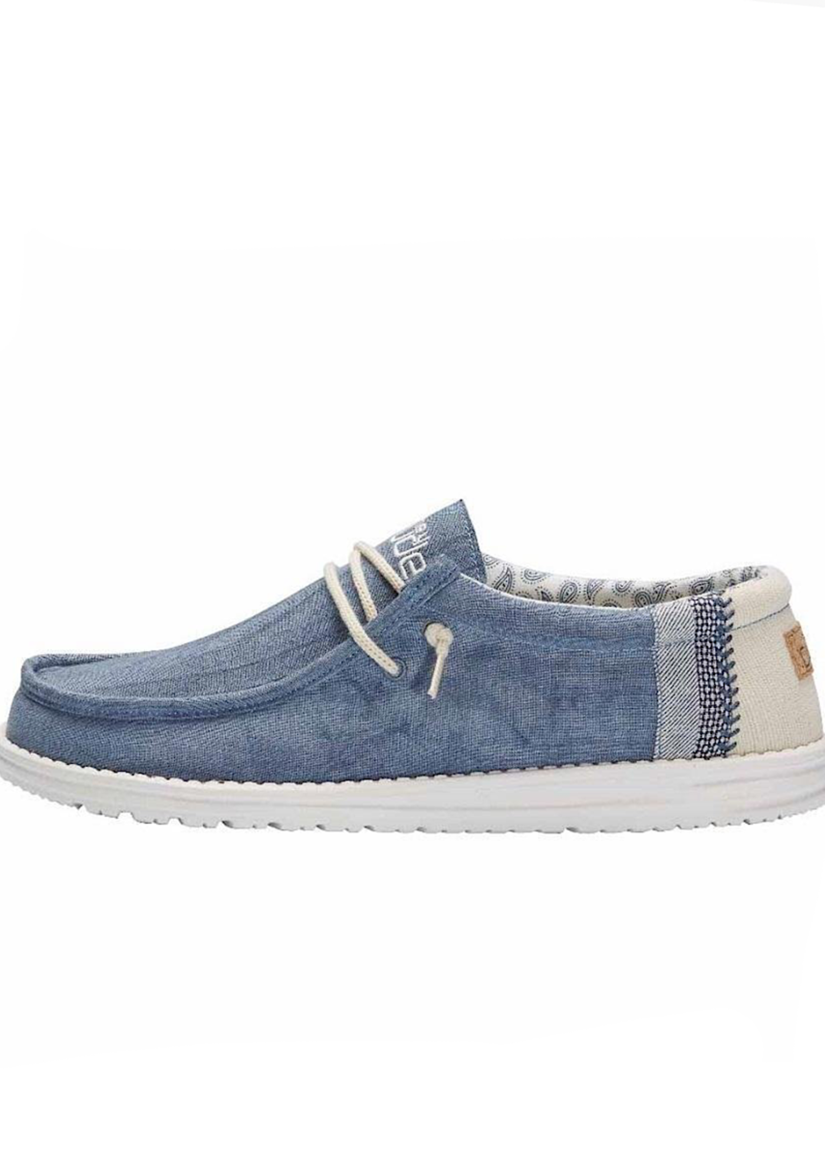 Hey Dude Wally Linen Natural Blue 
