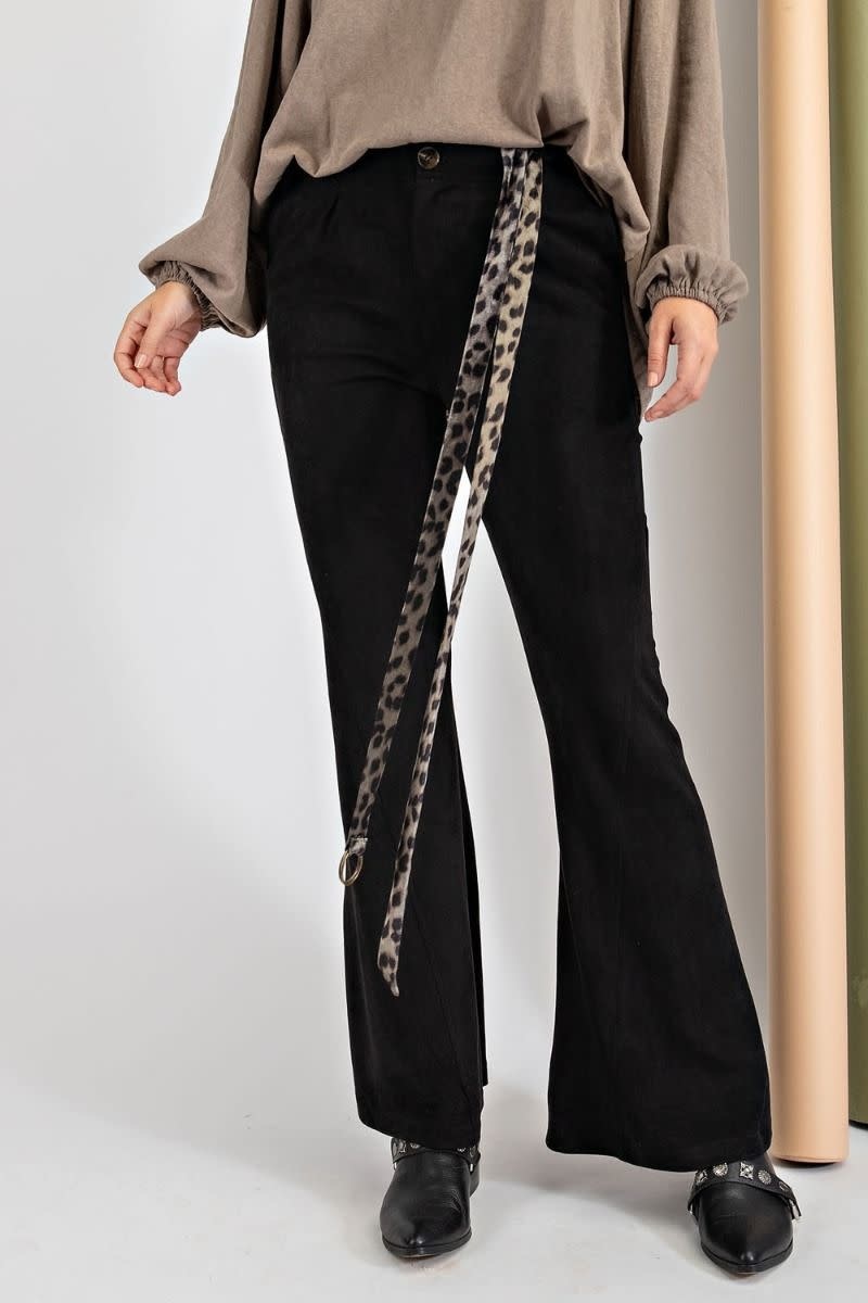 Suede bell store bottom pants