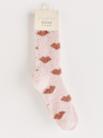 Z Supply Z Supply 2-Pack Plush Lip Socks Pink Sky
