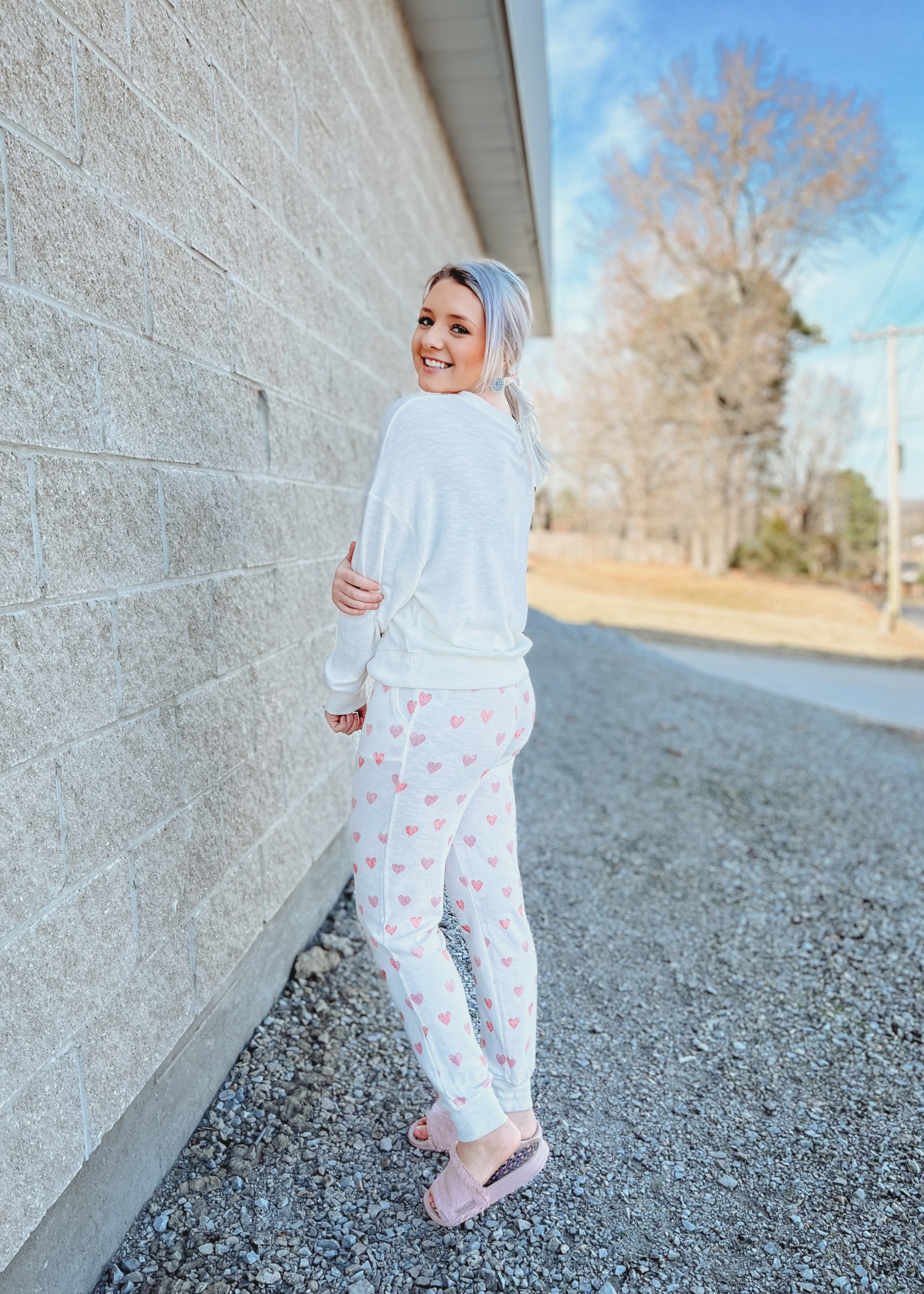 Z Lounge Holiday Comfy Heart Jogger