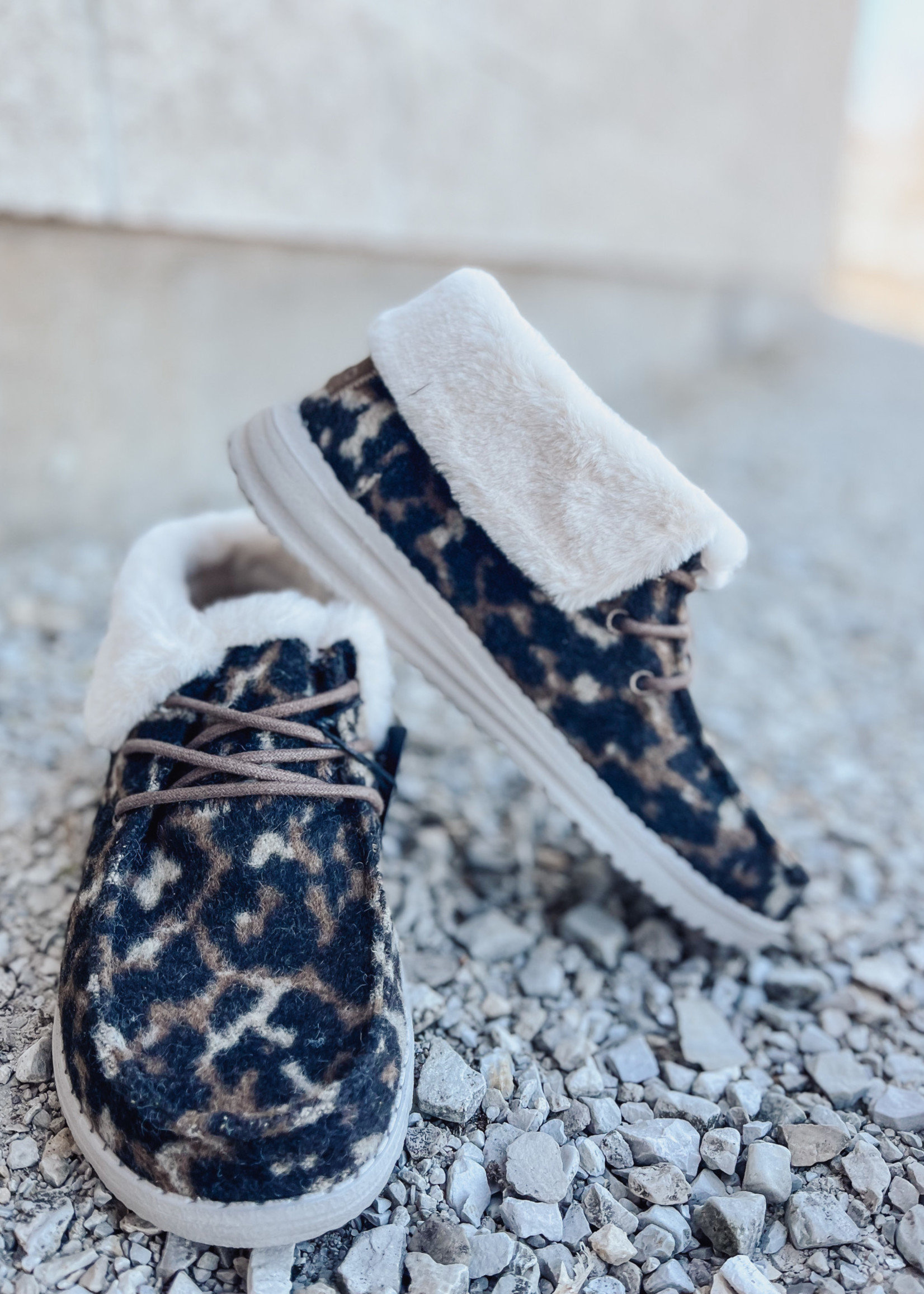 Hey Dude Hey Dude Britt Abstract Tan Leopard Womens