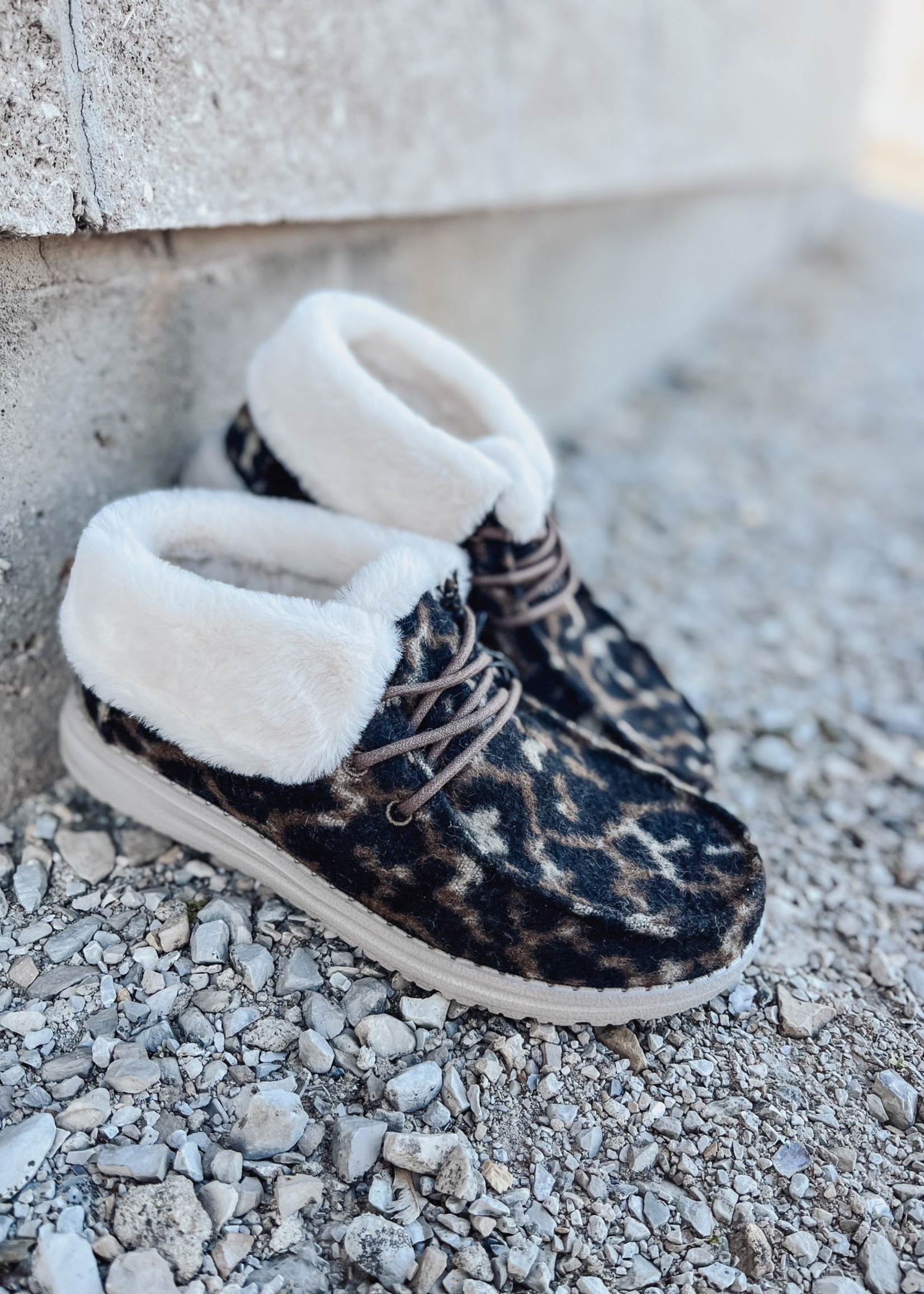 Hey Dude Hey Dude Britt Abstract Tan Leopard Womens