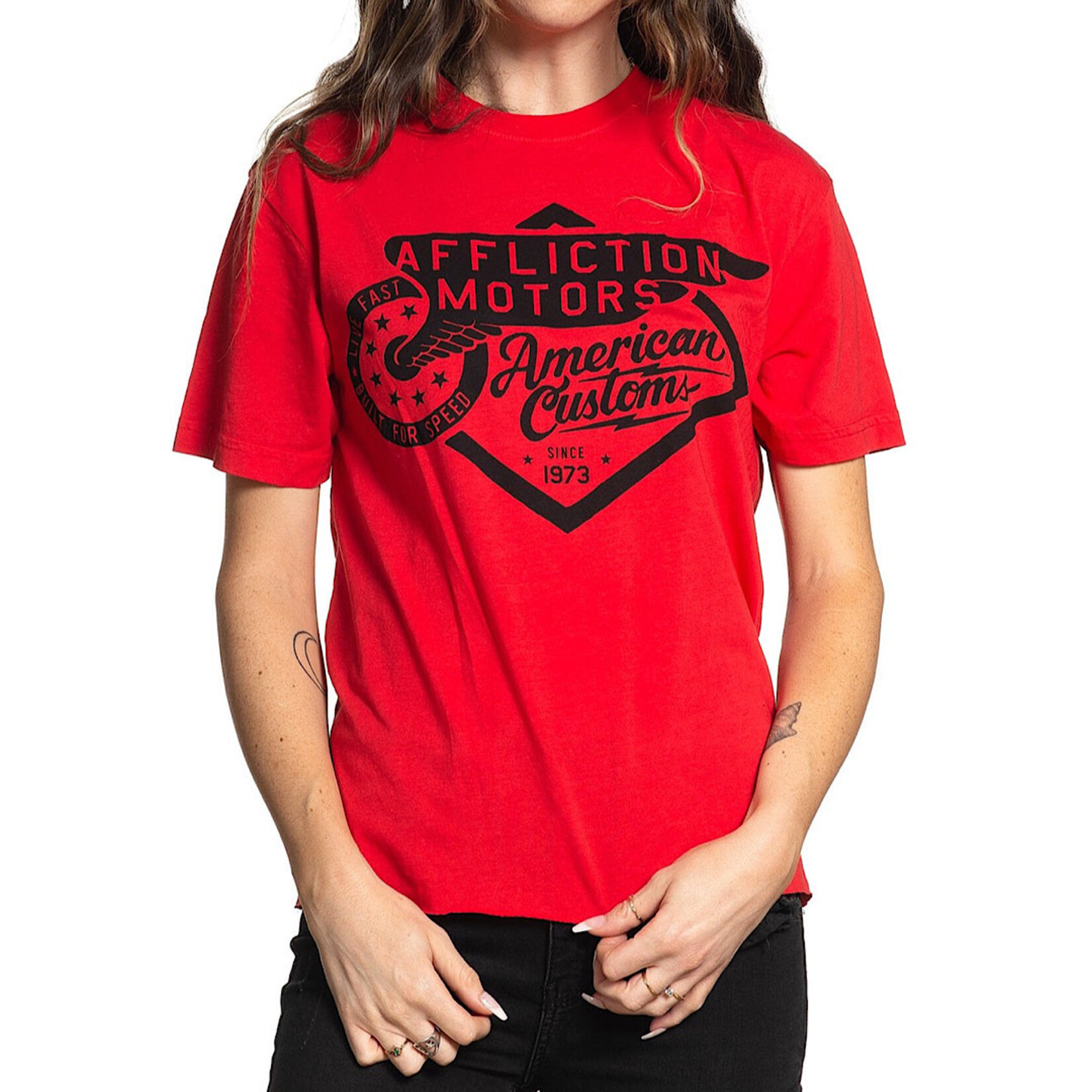 Hibiscus Rolling Motors S/S Tee