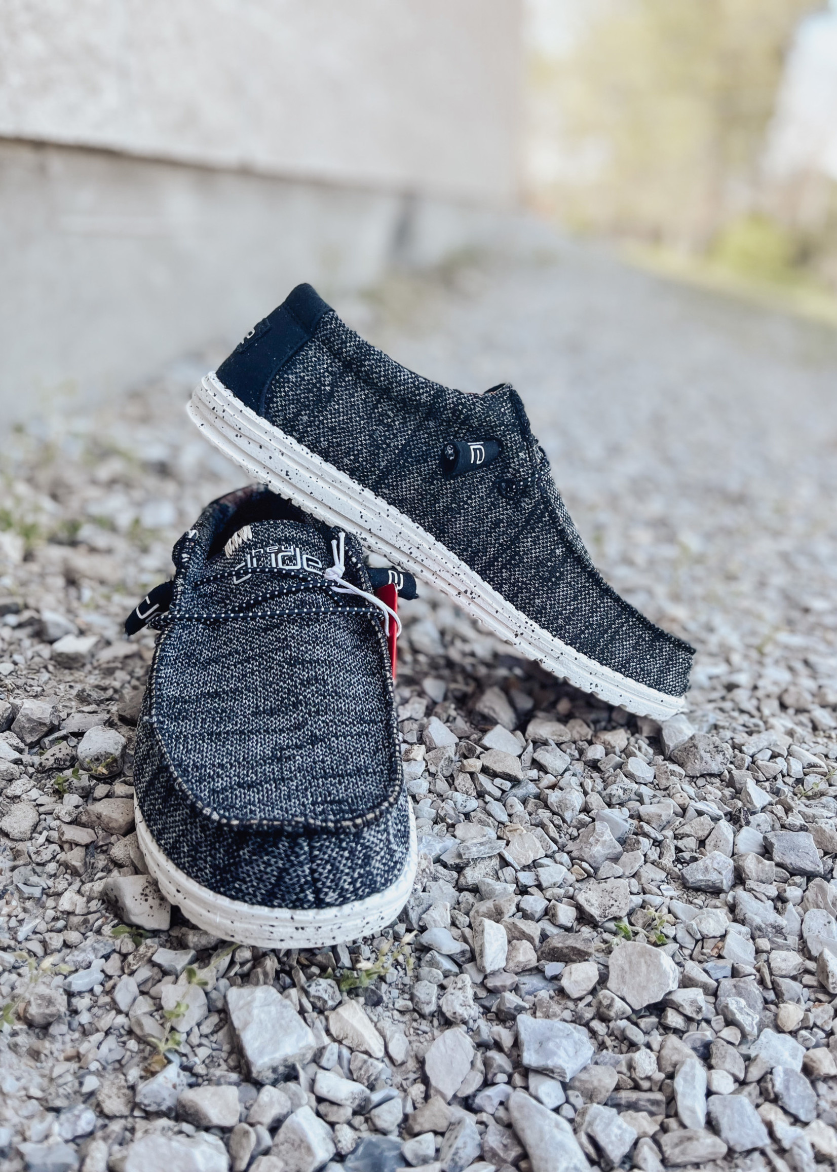 Hey Dude Hey Dude Wally Sox Black White Mens