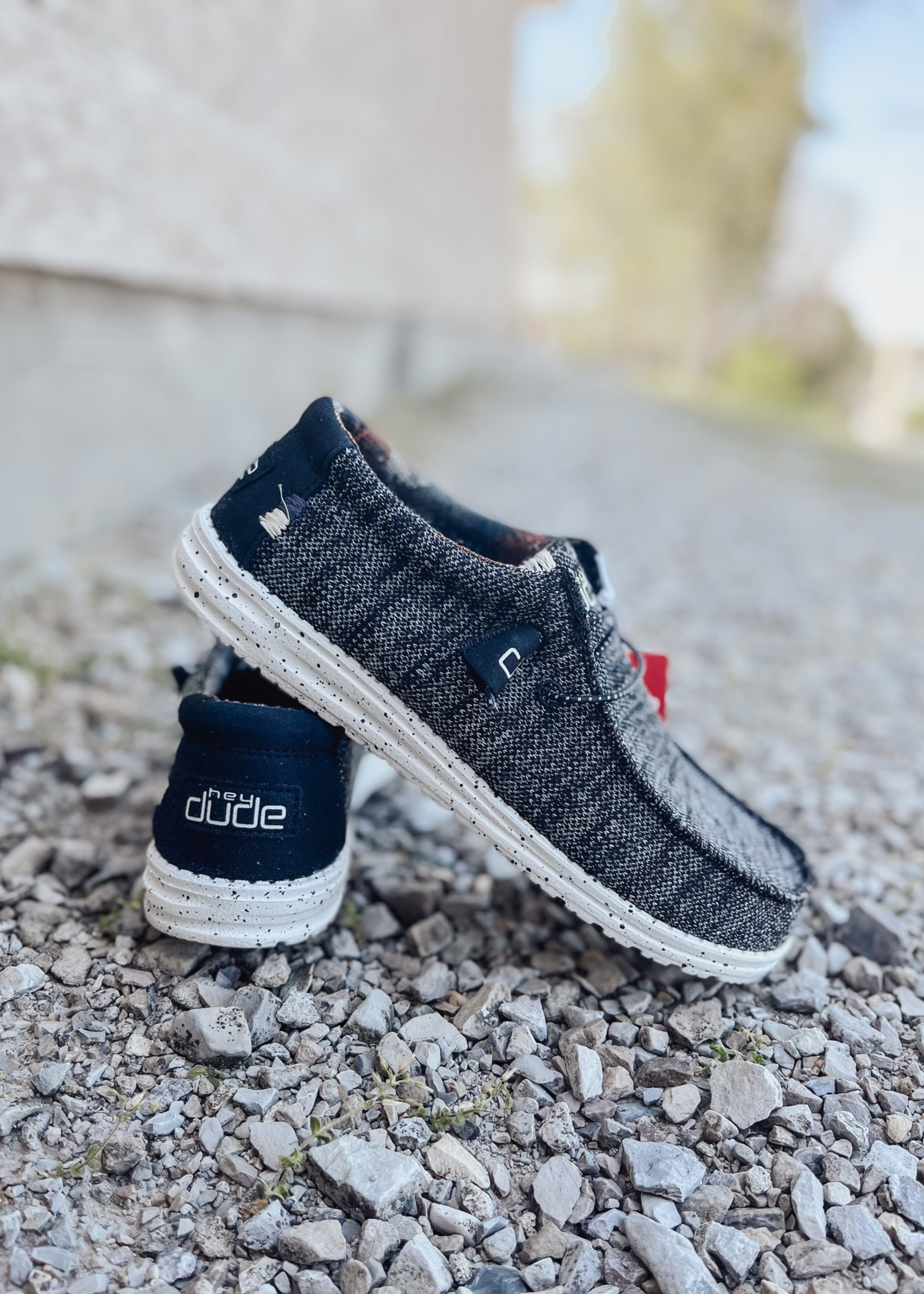Hey Dude Hey Dude Wally Sox Black White Mens