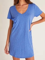 Z Supply Z Supply The Pocket Tee Dress Pacific Blue