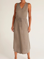 Z Supply Z Supply Lovewell Slub Maxi Dress Moss Grey