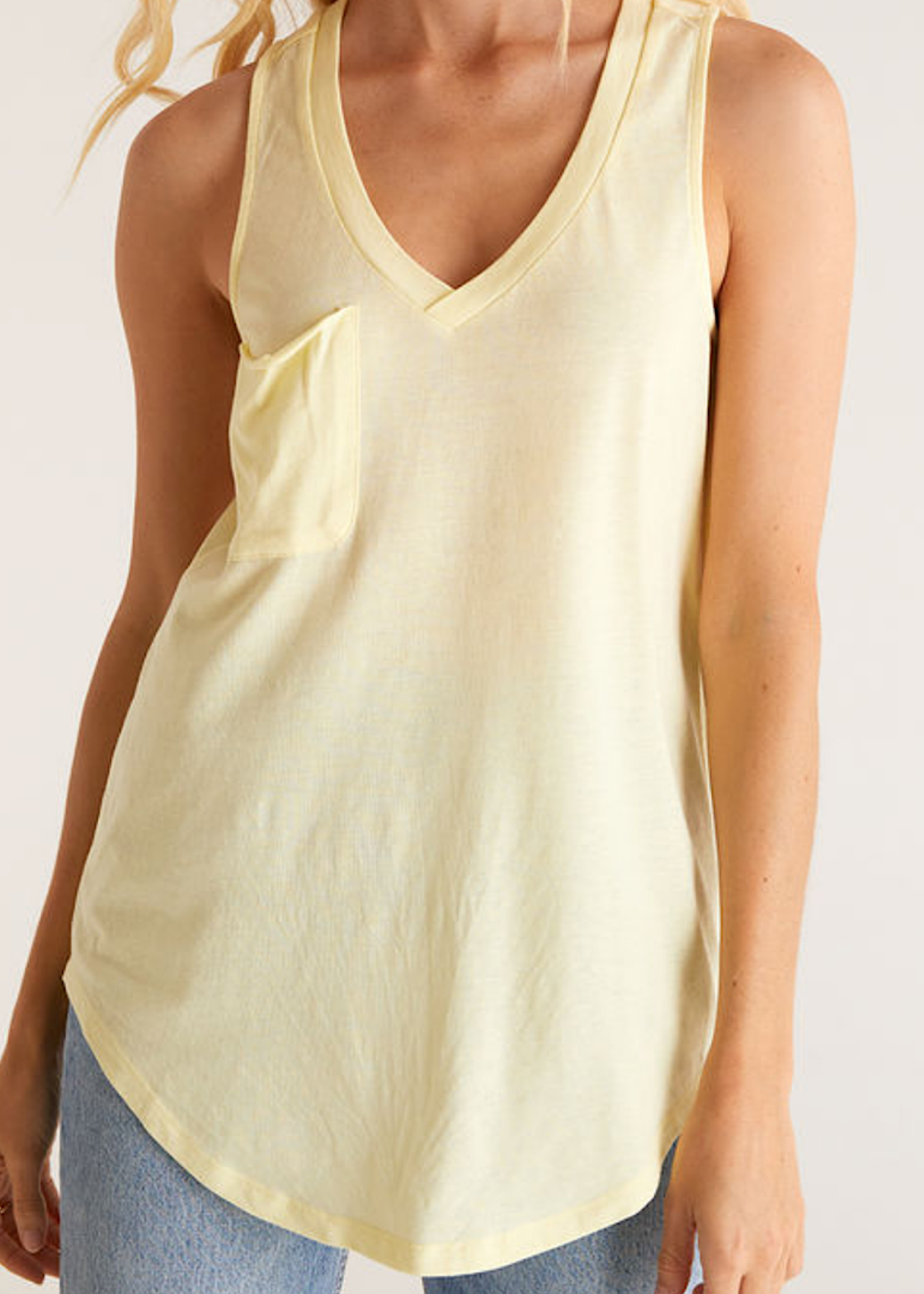 Z Supply Z Supply The Pocket Racer Tank Tropical Sun