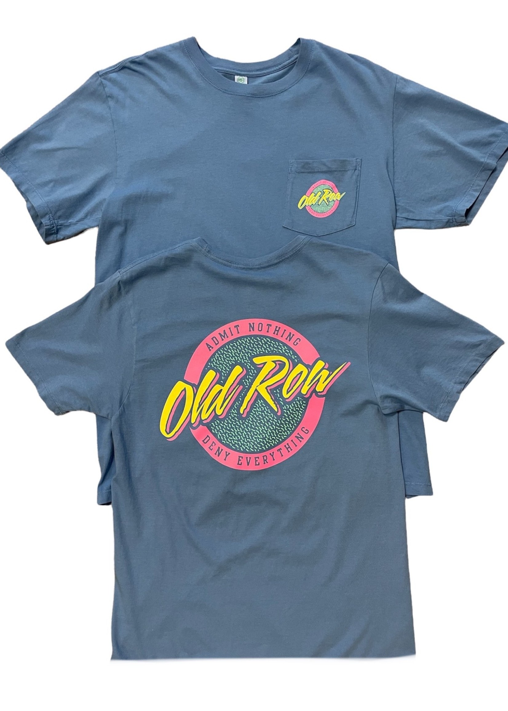 Old Row Old Row Blue Circle Logo Pocket Tee