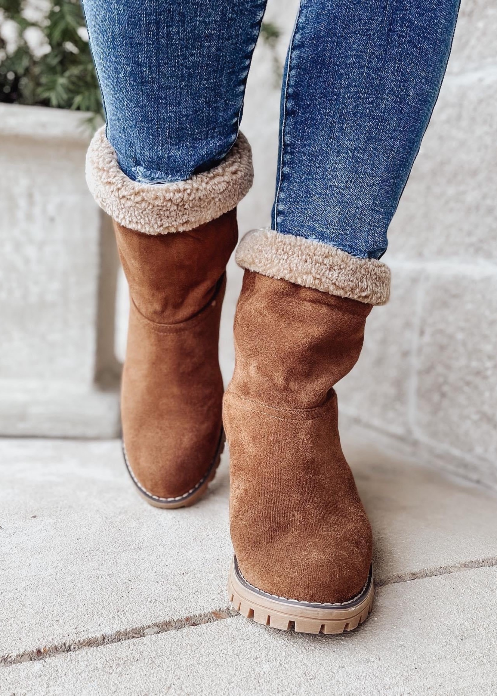 Corkys Corky's Brown Cotton Bootie