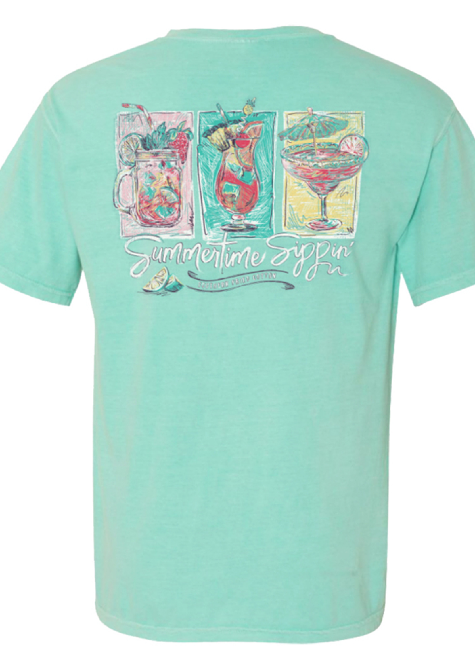 Southern Fried Summertime Sippin Tee