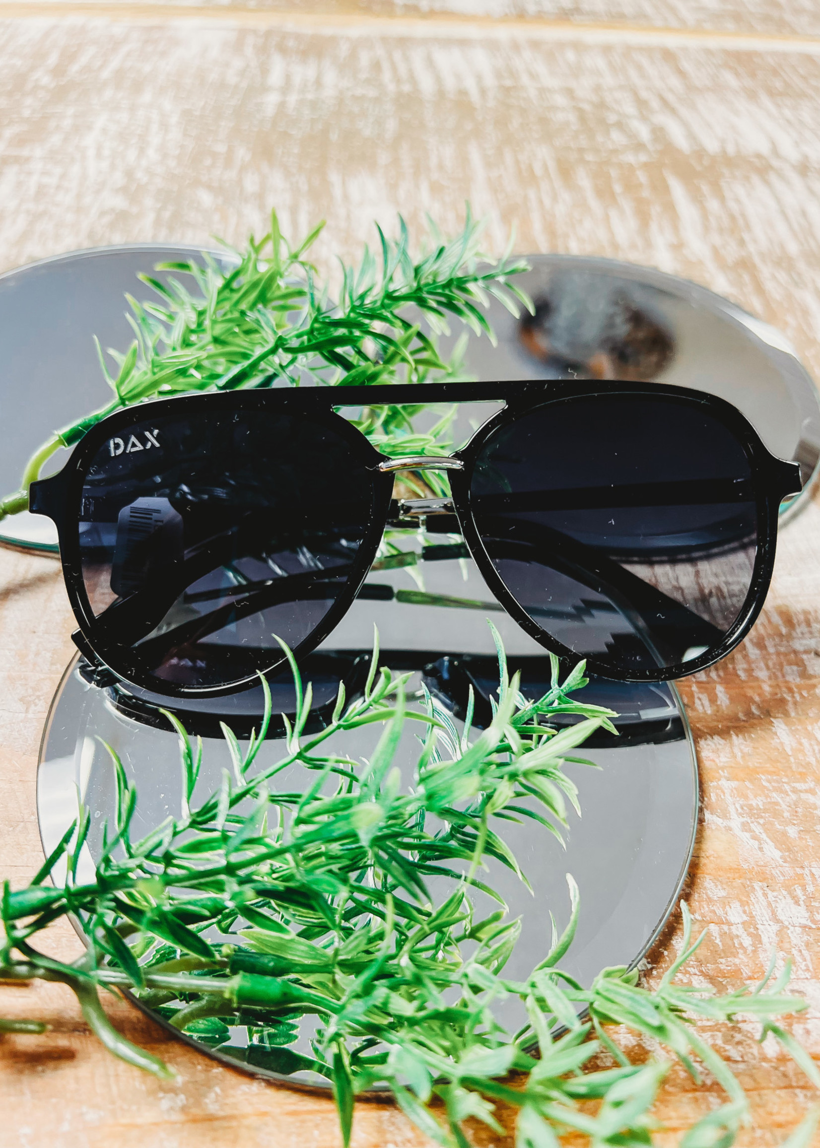 DAX Earhart Black Sunglasses