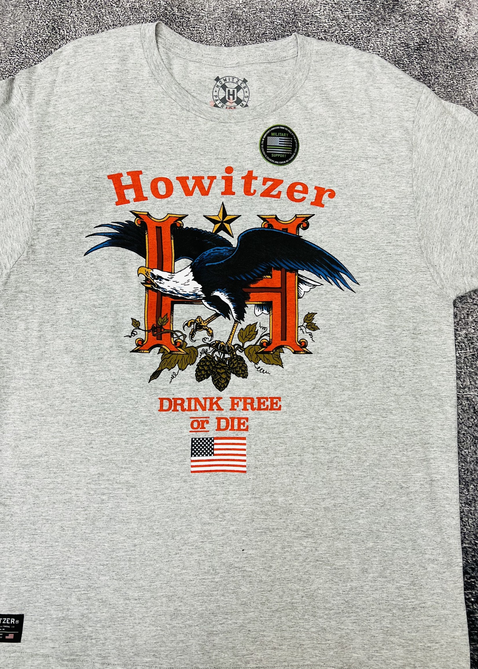 Howitzer Drink Free S/S Tee - Heather Grey