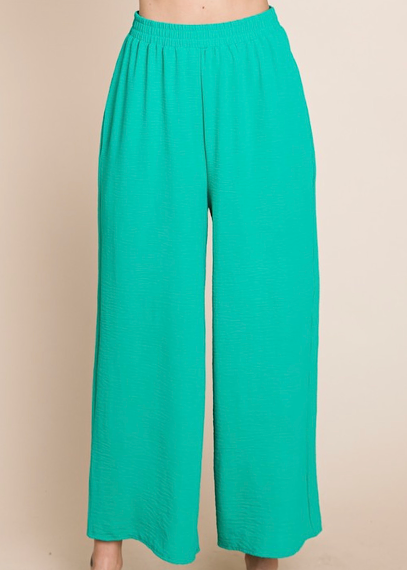 Kelly Green Air Flow Pants With Side Pocket