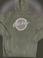 Old Row Old Row Circle Logo Pigment Dyed Green Hoodie