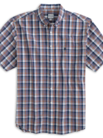 Heybo The Augusta S/S Dress Shirt Navy/Brown/Royal