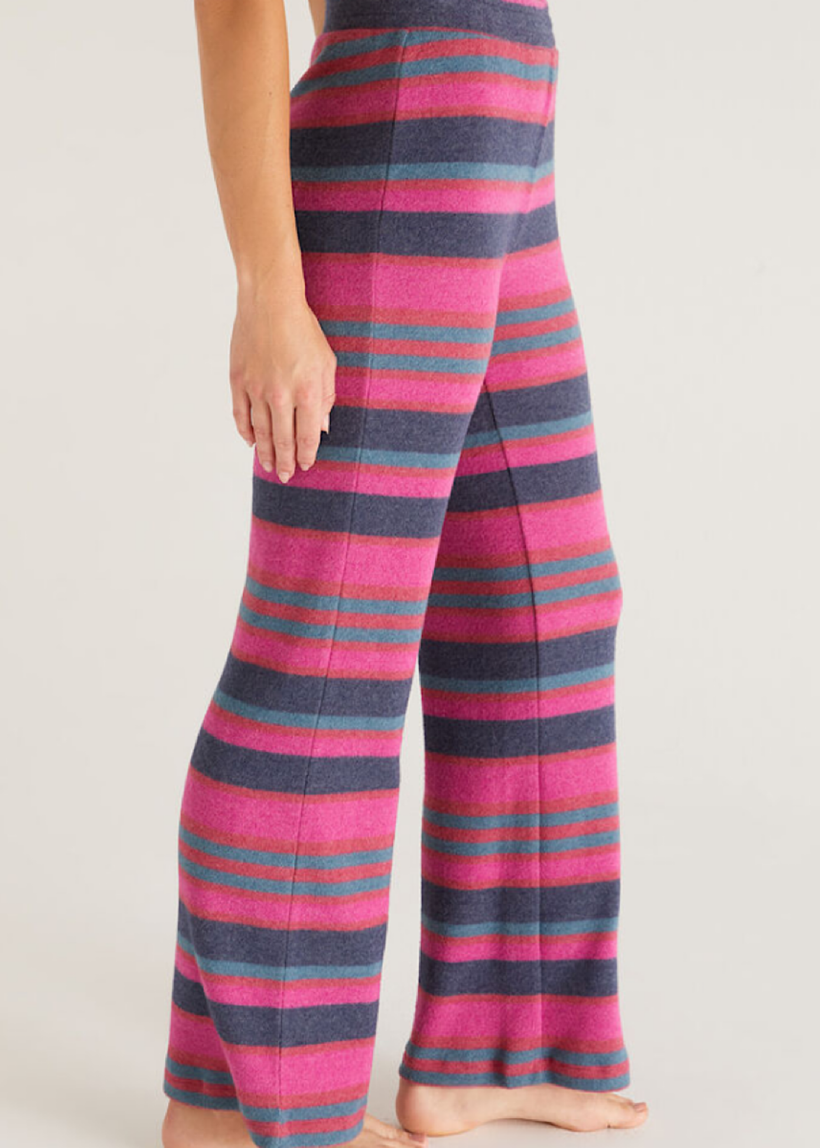 Lounging Around Stripe Pant Midnight Blue - Main Street Boutique