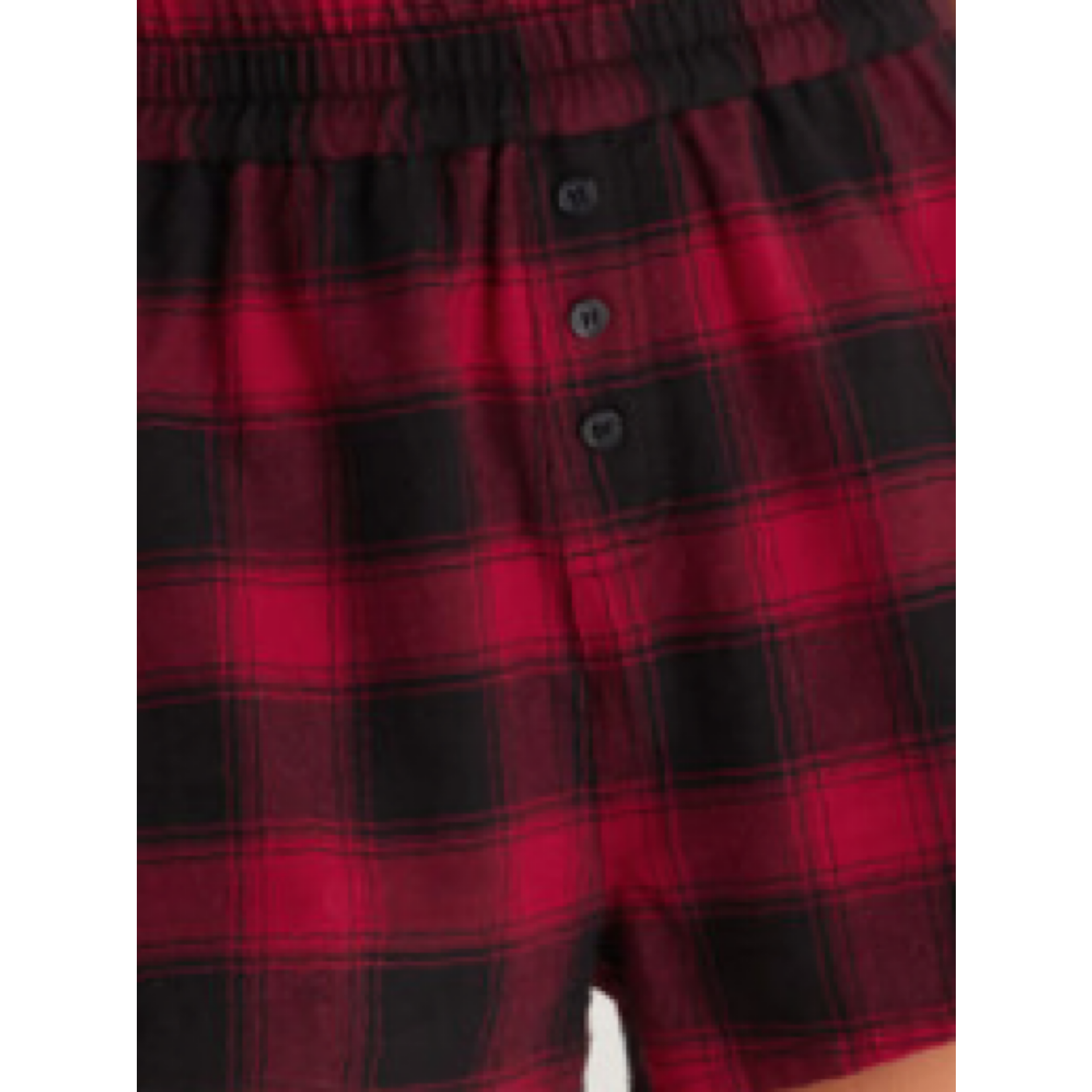 Z supply Co-Ed Check Boxer Berry Red