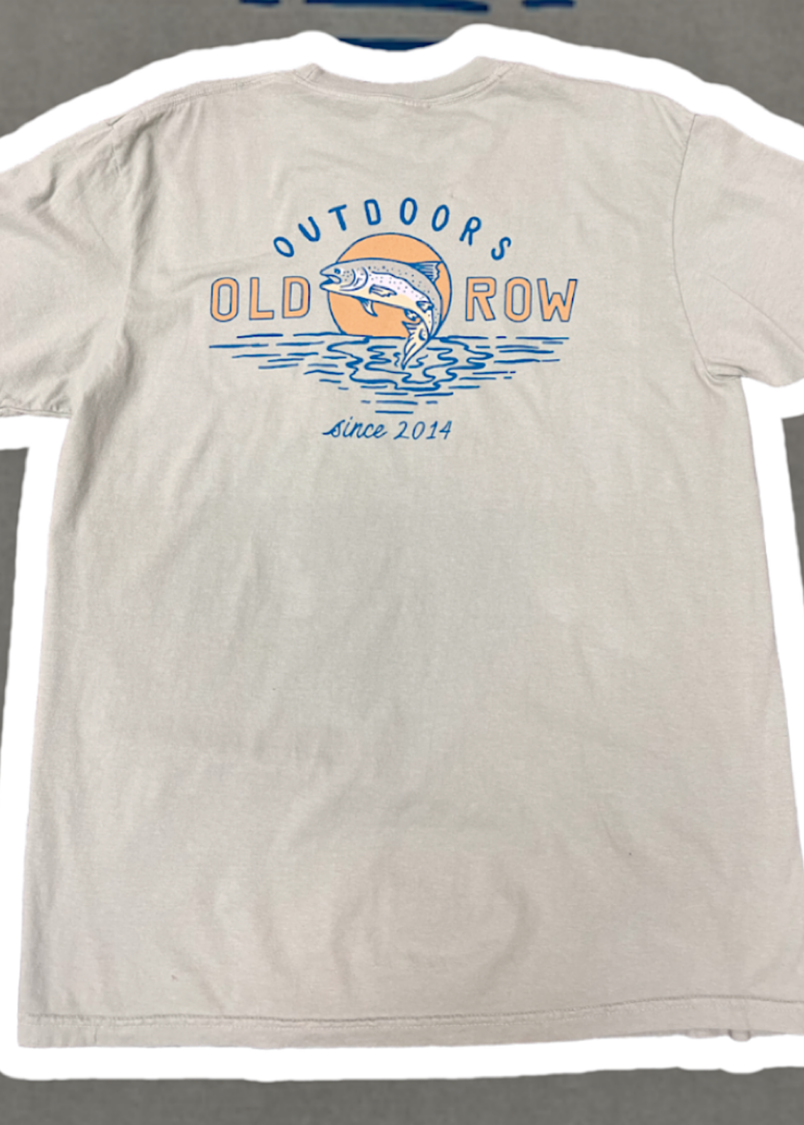 Old Row Old Row Outdoors Jumping Trout Pocket Tee