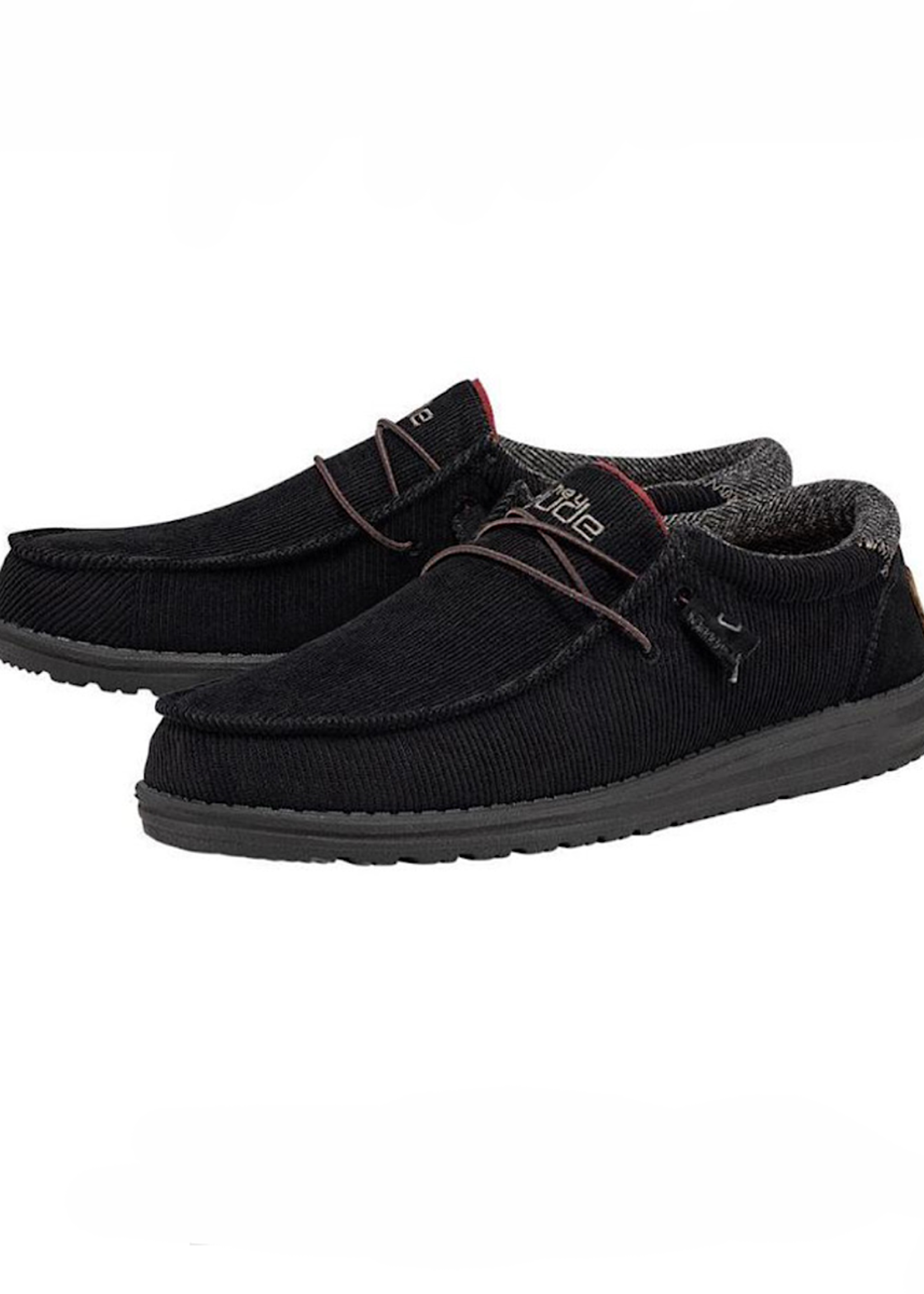 Hey Dude Wally Suede Shoe - Men's Shoes in Black