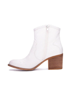 Chinese Laundry Dirty Laundry Unite Snake White Booties