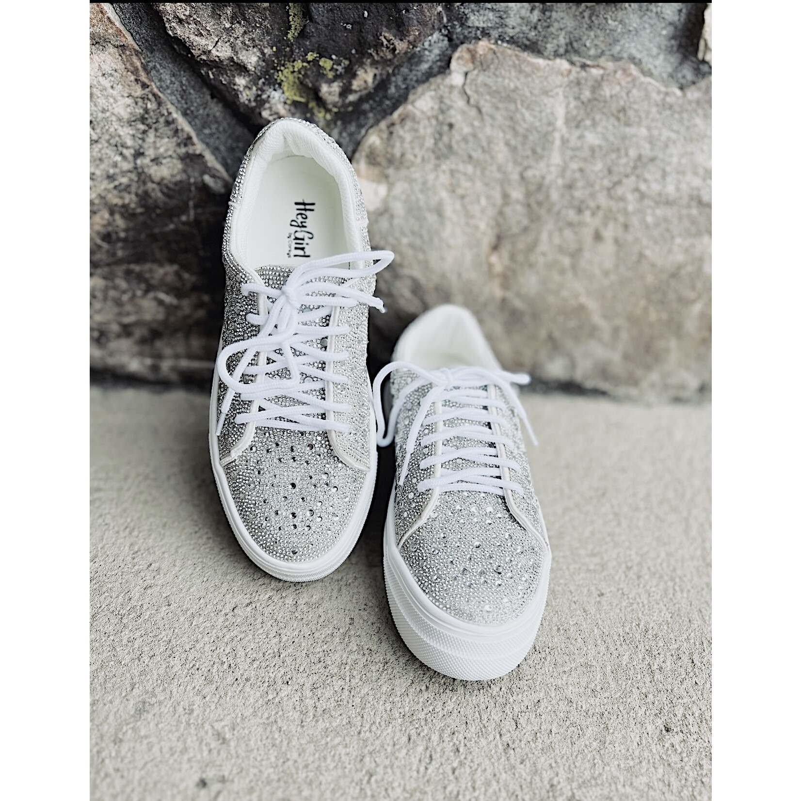 Bedazzle-Clear Rhinestone- Sneakers