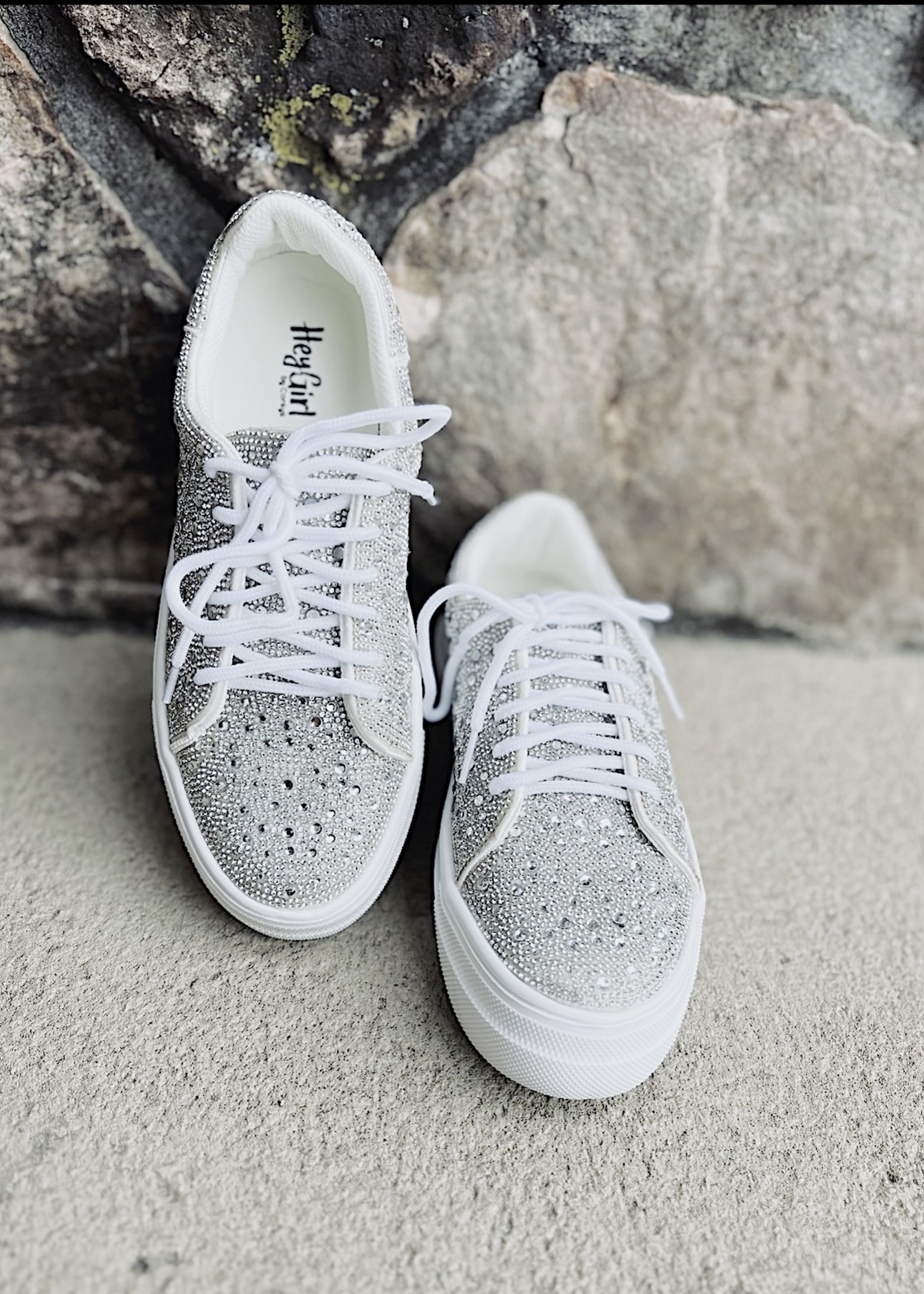 Bedazzle-Clear Rhinestone- Sneakers