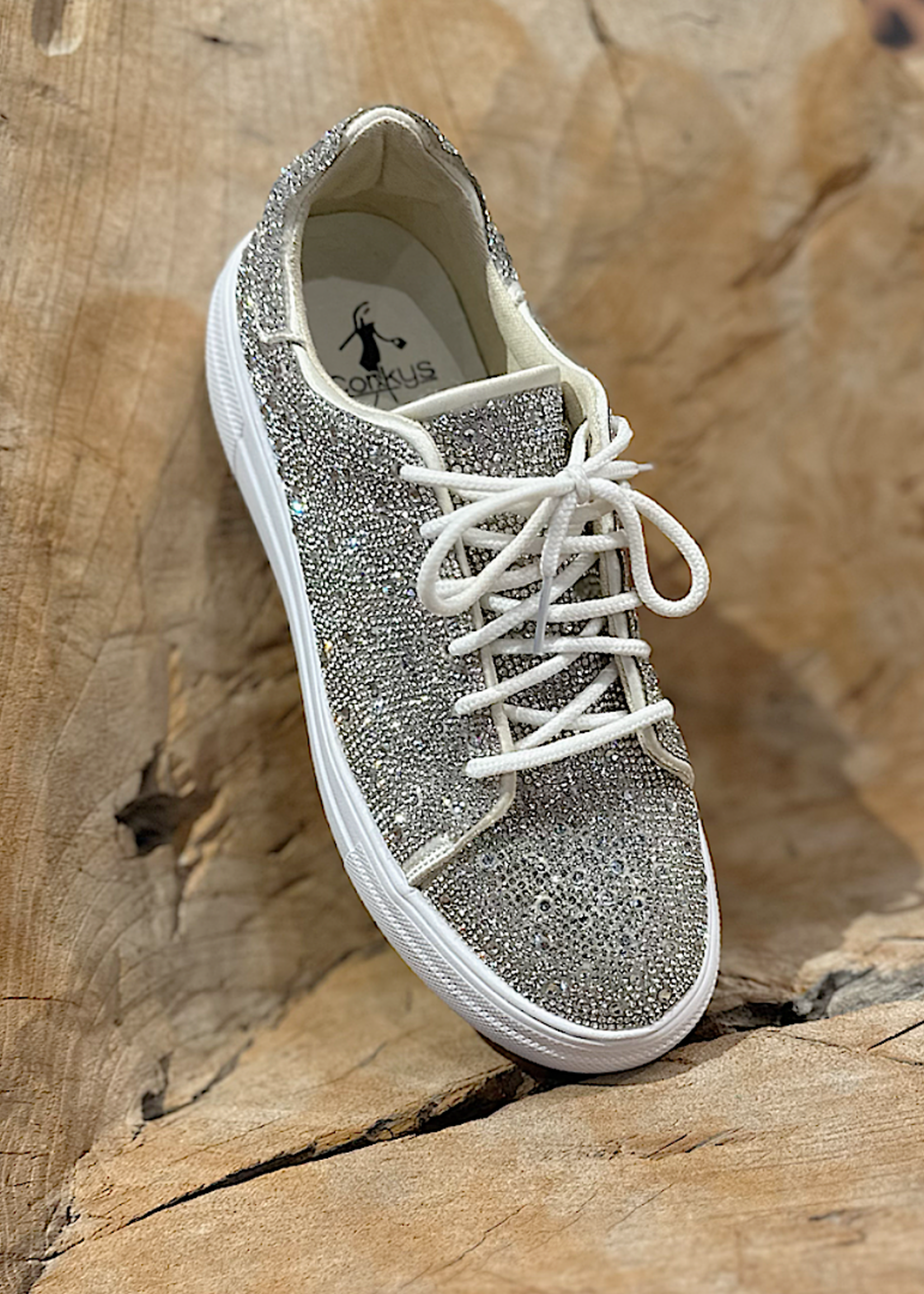 Bedazzle-Clear Rhinestone- Sneakers - Main Street Boutique