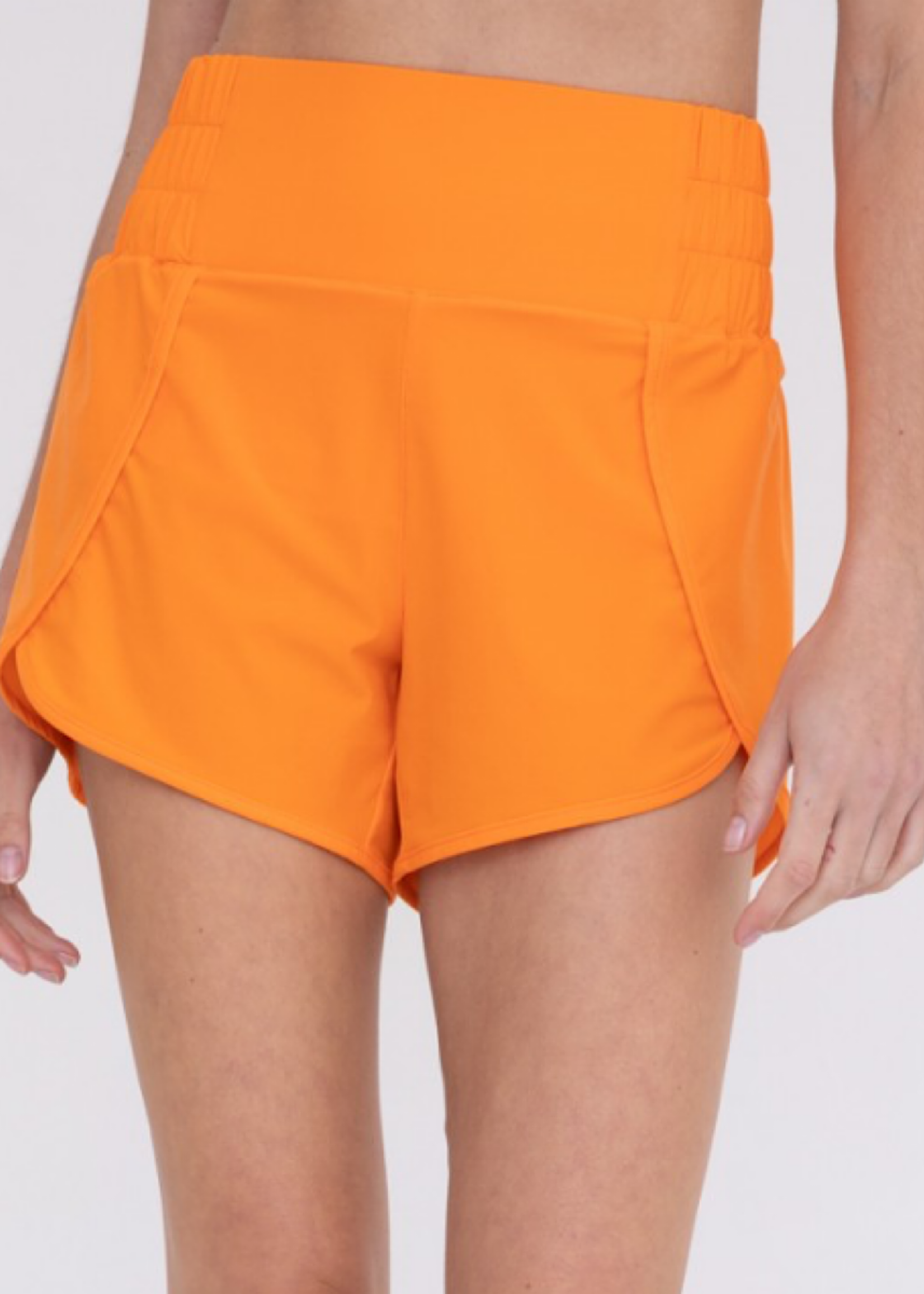 Women's Neon orange 1.5 Split Shorts