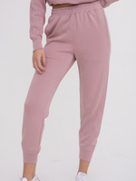Rose Elevated Contrast Seam Joggers