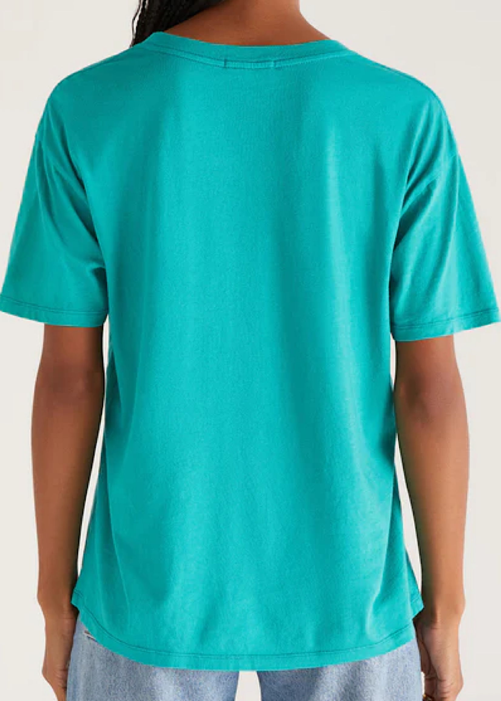 Z Supply Z Supply Boyfriend Cold Beer Tee Tropical Teal