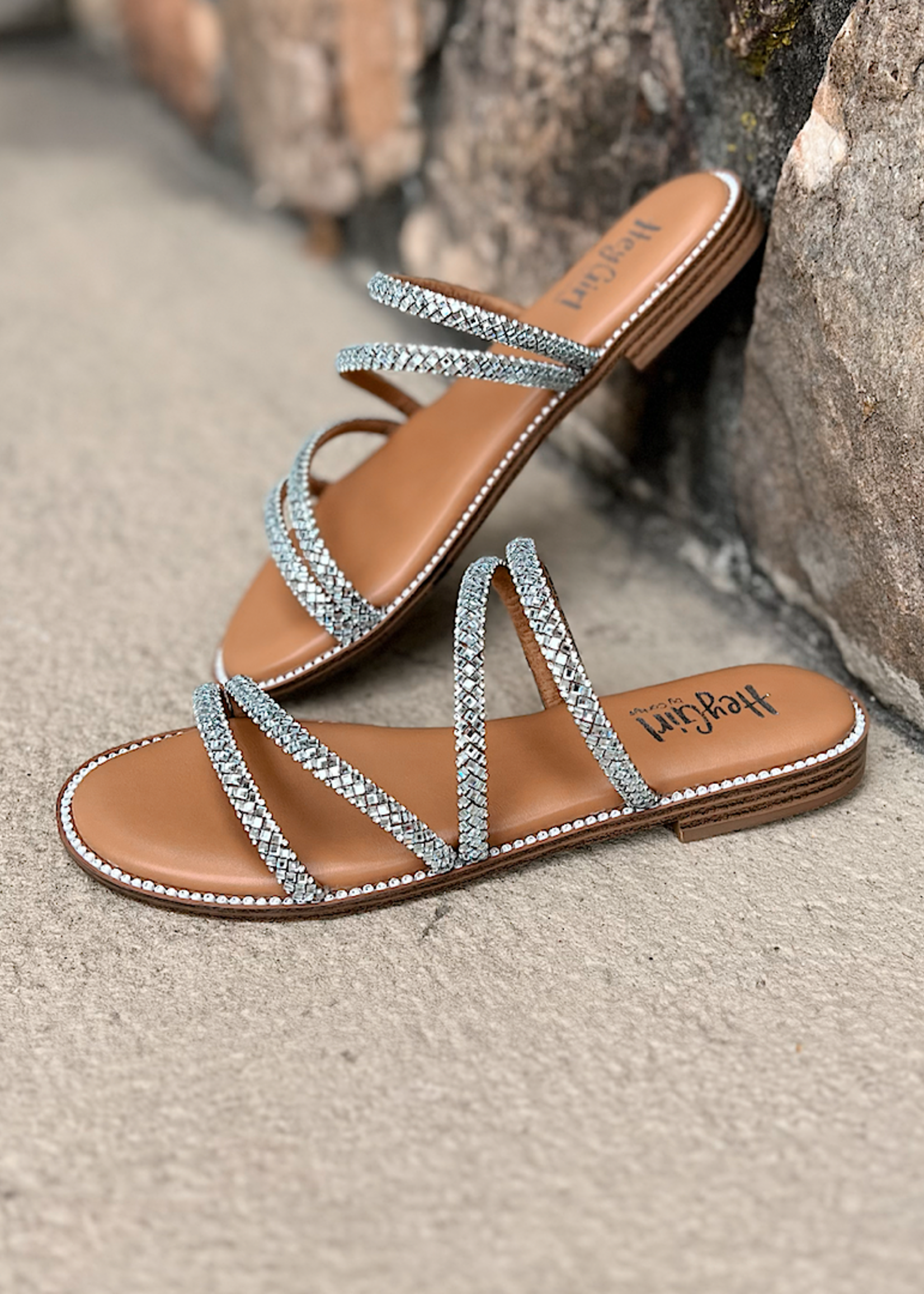 Corkys Corky Shell Yeah Clear Sandals