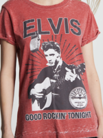 Recycled Karma Sun Records X Elvis Burnout Tee- Chili Pepper
