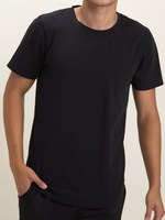 Black Scallop Hem Tee