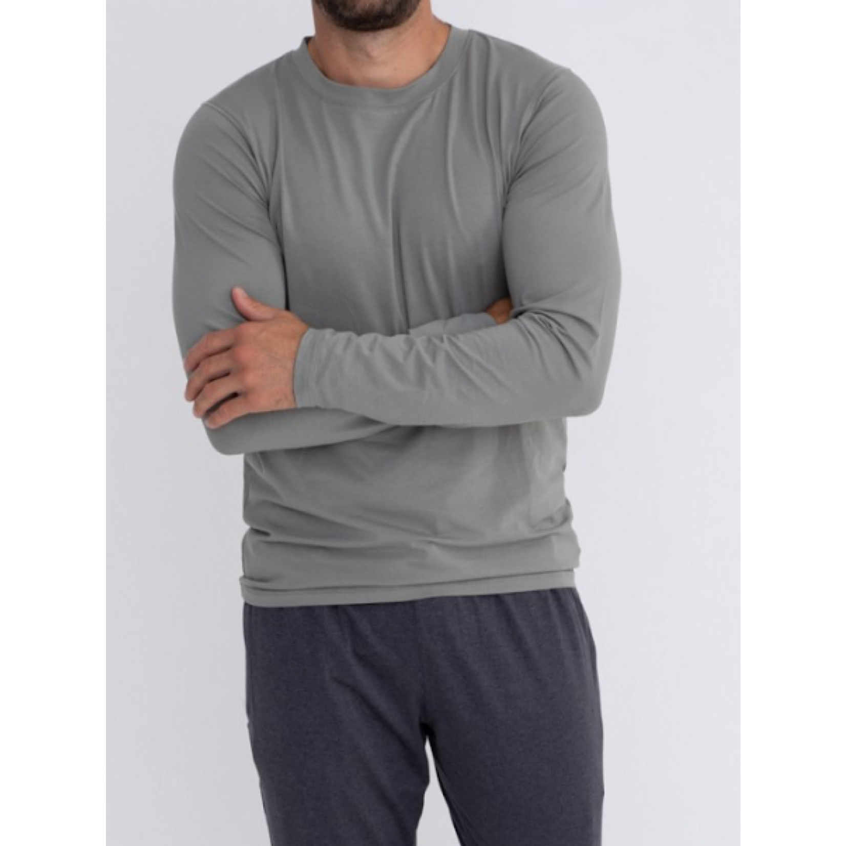Men's Cotton Blend Long Sleeve Shirt