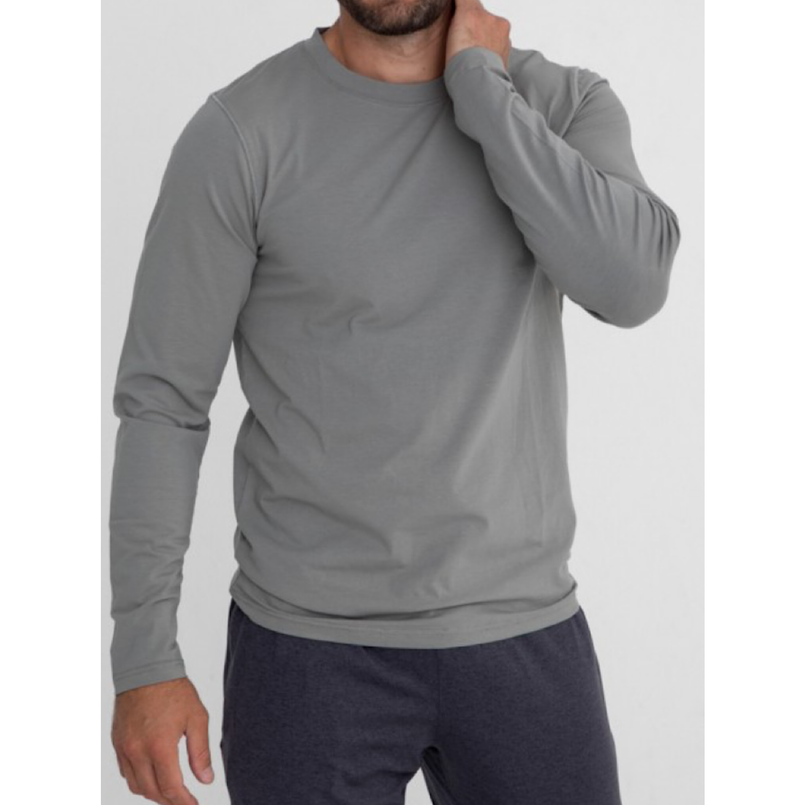 Men's Cotton Blend Long Sleeve Shirt