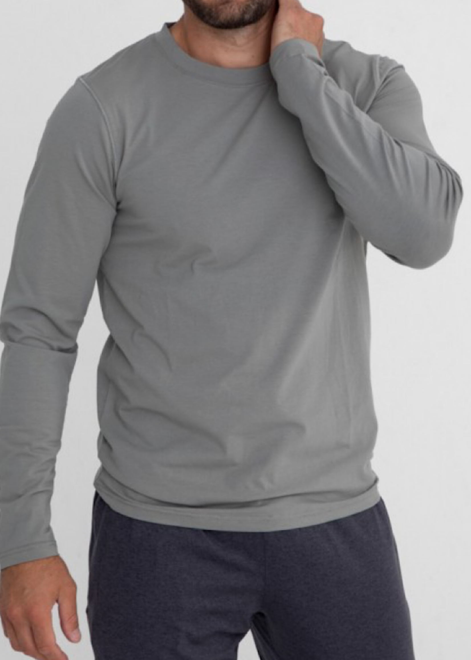 Men's Cotton Blend Long Sleeve Shirt