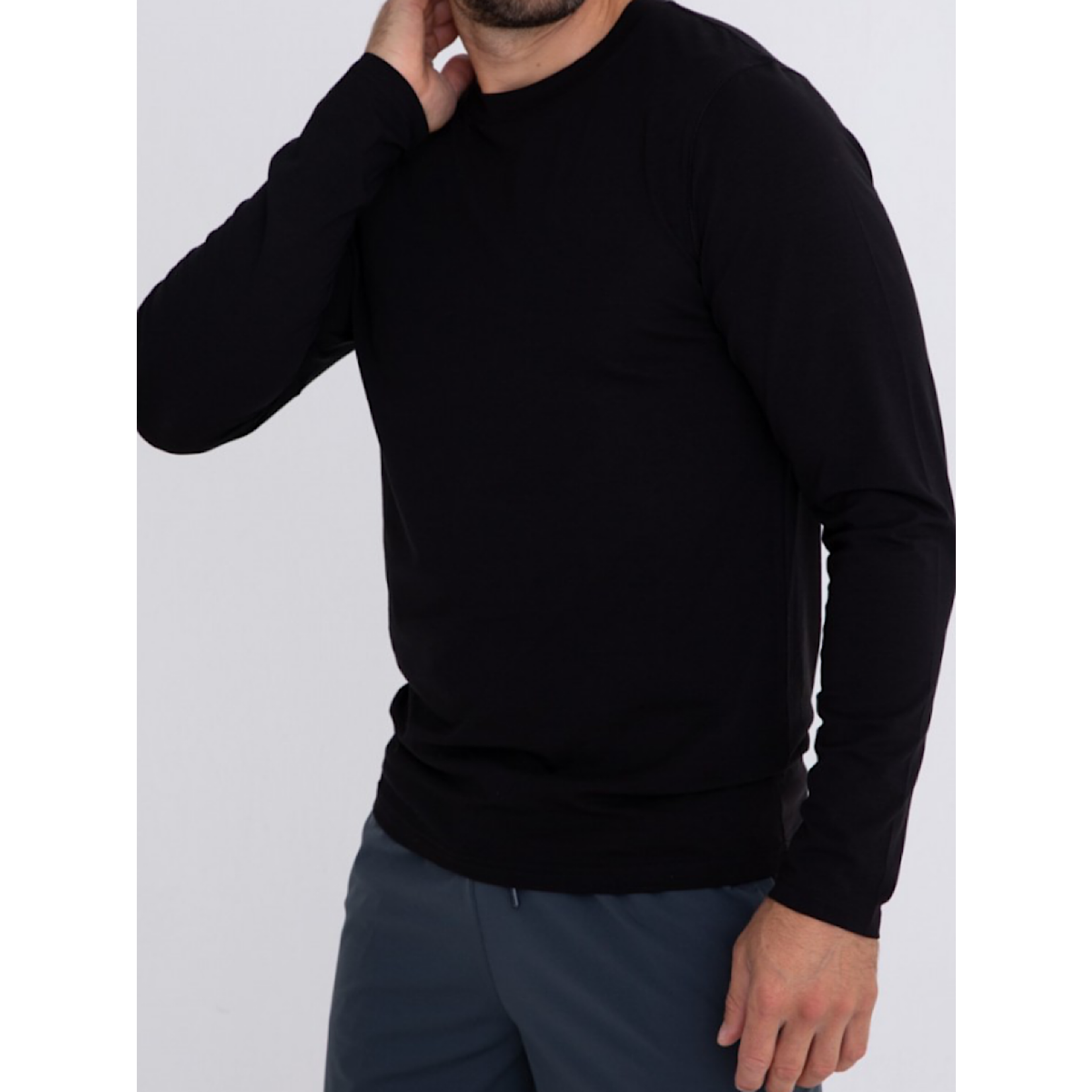 Men's Cotton Blend Long Sleeve Shirt