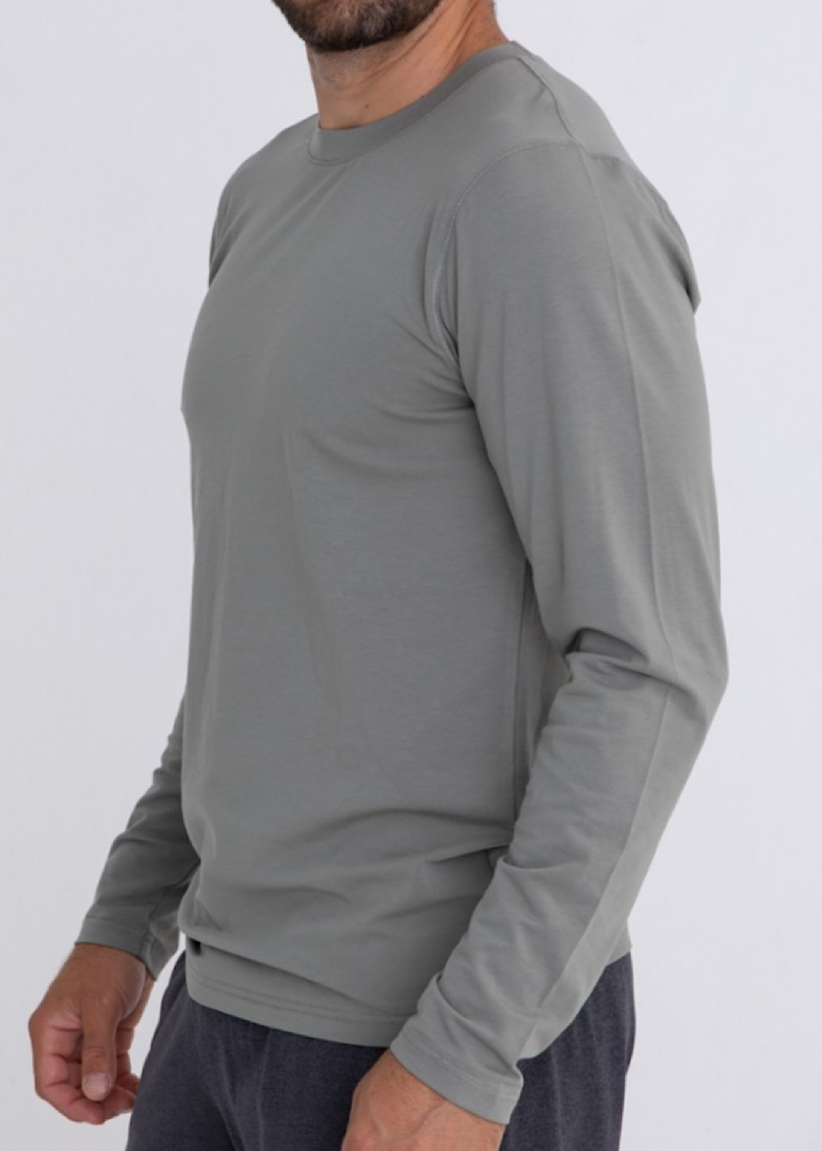 Men's Cotton Blend Long Sleeve Shirt