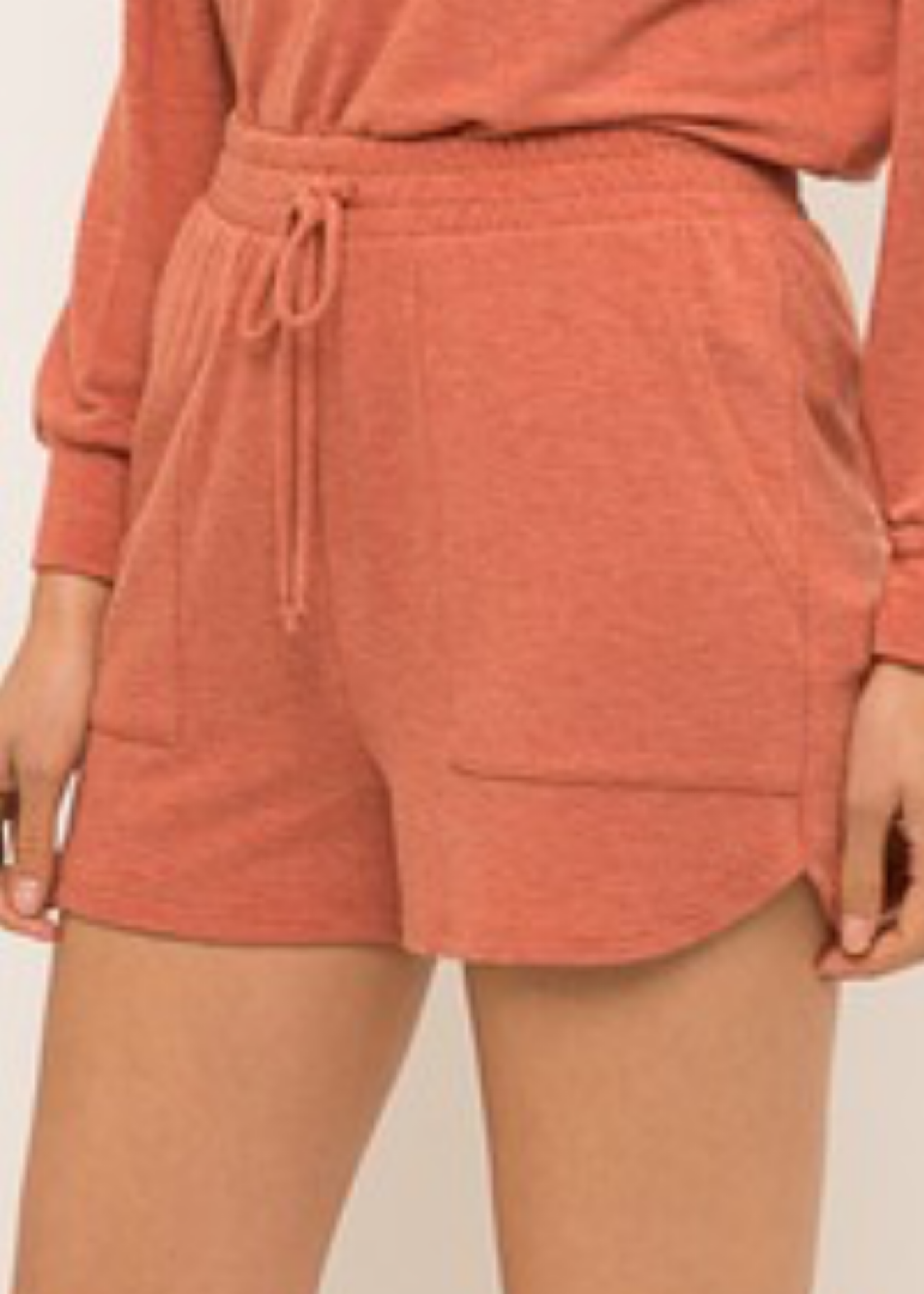 Rust Soft French Terry Shorts