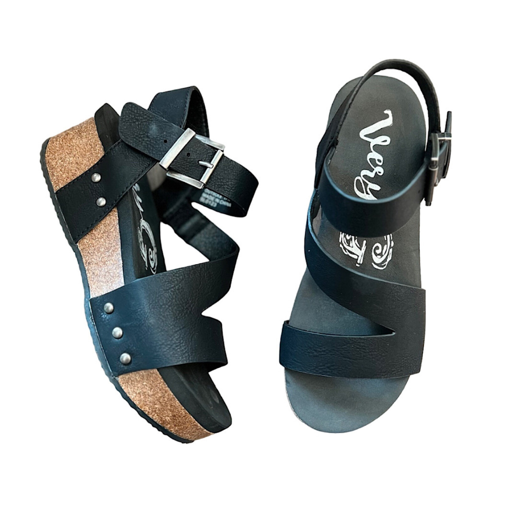 Very G Shayne Black Wedge