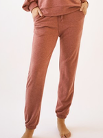 Rust Brushed Terry Joggers