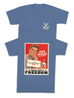 Old Row Cigs Inside Reagan Blue Pocket Tee